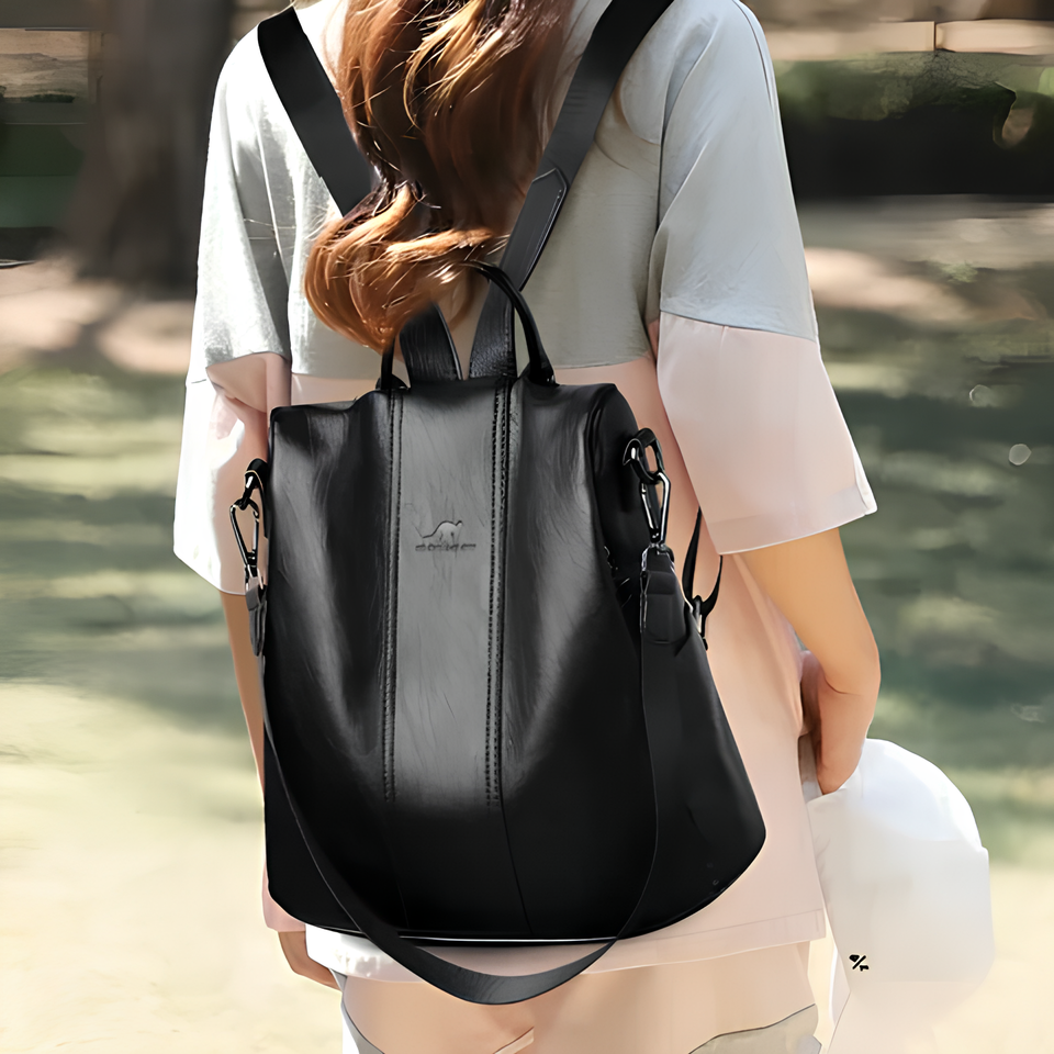 Tourer | Women's Anti-Theft Leather Backpack